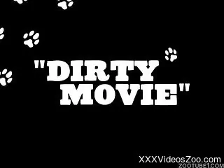 Dirty fuck scene featuring with a dog and its slutty owner
