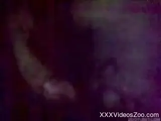 Dude's hard cock banging an animal's tight cunt