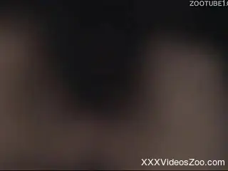 Big booty zoophile enjoying hardcore anal on camera