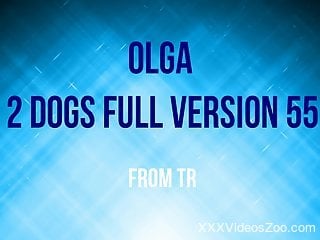 Russian gal named Olga wants to fuck two dogs at once
