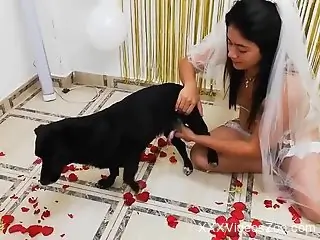 Slutty Latin wife brings on the heat in a zoo vid