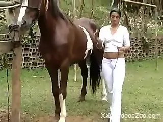 Horse cock is the only thing that matters to her