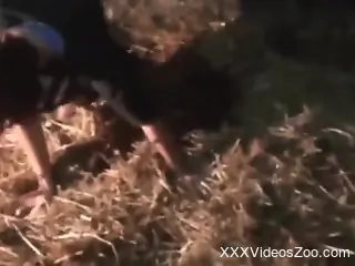 Furry animal sex for a man and his deep anal desires