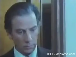 Vintage video with regular and zoophilic fucking