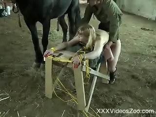 Girl can barely hold it in as she gets rammed