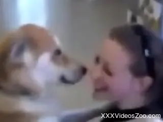 Cute mutt wants to make out with a cute teen hoe