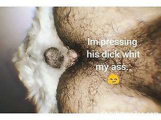 Nude man tries anal with a dog in homemade POV scenes