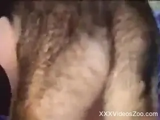 Naked female receives dog dick down her bush in extreme rounds