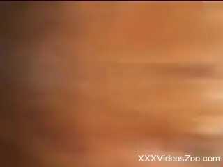 Needy man finger fucks the horse in advance to have rough sex